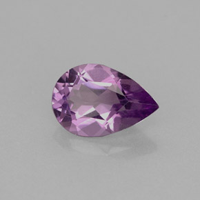 Ametista violeta natural 1,15ct, formato de pêra, VVS-VS