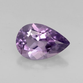 Ametista violeta natural 1,16ct, formato de pêra, VVS-VS