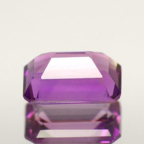 Ametista violeta natural 0,50ct, corte esmeralda, VVS-VS