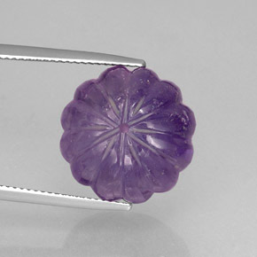 Ametista violeta natural 21,93ct, transparente, transparente/translúcido
