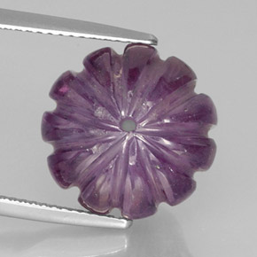 Ametista violeta natural 14,70ct, transparente, transparente/translúcido