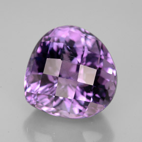 Ametista violeta natural 7,06ct, formato de pêra, VVS