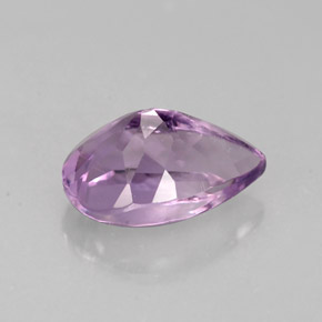Ametista violeta natural 1,28ct, formato de pêra, VS
