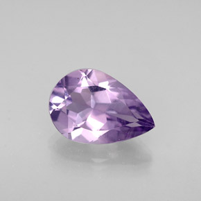 Ametista violeta natural 1,06ct, formato de pêra, VVS-VS