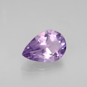 Ametista violeta natural 1,06ct, formato de pêra, VVS-VS