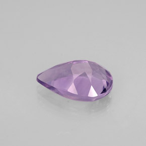 Ametista violeta natural 1,06ct, formato de pêra, VVS-VS
