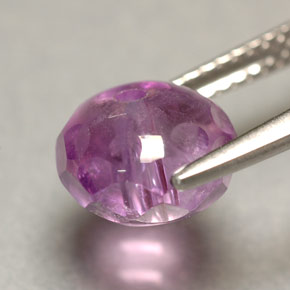 Ametista violeta natural 2,83ct, transparente, transparente/translúcido