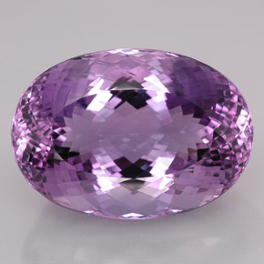 Ametista violeta natural 109,15ct, corte oval, IF