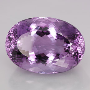 Ametista violeta natural 109,15ct, corte oval, IF