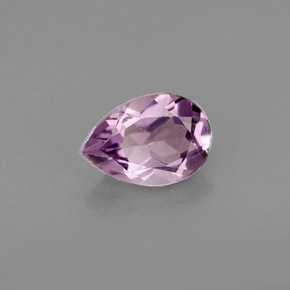 Ametista violeta natural 0,93ct, formato de pêra, VS