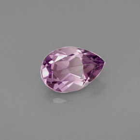 Ametista violeta natural 0,93ct, formato de pêra, VS