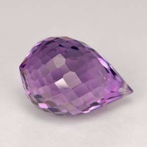 Ametista violeta natural 5,25ct, briolete, VVS