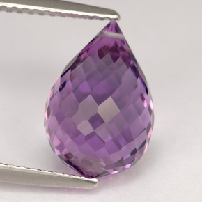 Ametista violeta natural 5,25ct, briolete, VVS