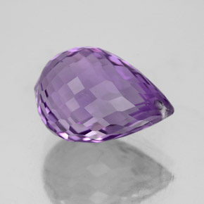 Ametista violeta natural 5,73ct, briolete, VVS