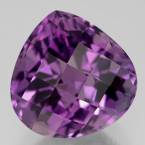 Ametista violeta natural 7,21ct, formato de pêra, VVS-VS