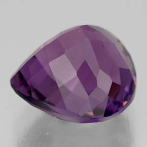 Ametista violeta natural 7,21ct, formato de pêra, VVS-VS