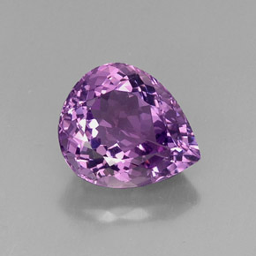 Ametista Tolet Natural 6.87ct, Formato de pêra, VVS