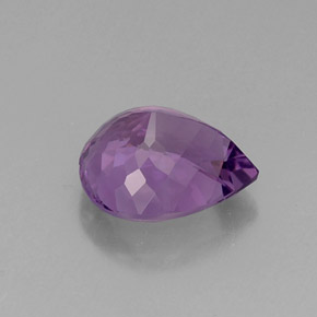 Ametista Tolet Natural 6.87ct, Formato de pêra, VVS
