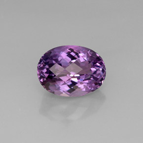 Ametista violeta natural 10,58ct, corte oval, VVS-VS
