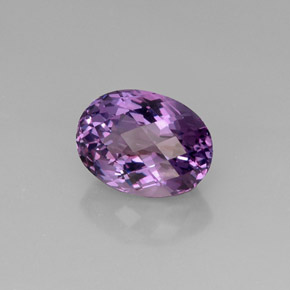 Ametista violeta natural 10,58ct, corte oval, VVS-VS