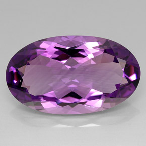 Ametista violeta natural 33,67ct, corte oval, VVS