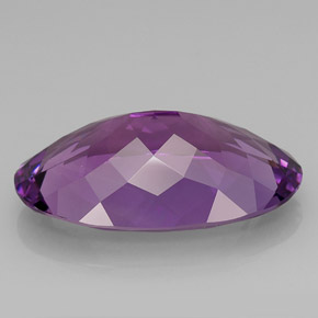 Ametista violeta natural 33,67ct, corte oval, VVS