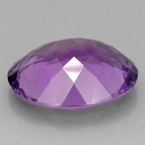 Ametista violeta natural 28,36ct, corte oval, IF