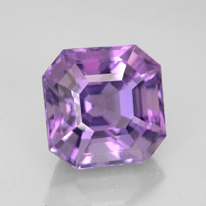 Ametista violeta natural 5,77ct, corte esmeralda, VVS