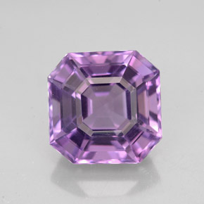 Ametista violeta natural 4,24ct, corte esmeralda, VVS
