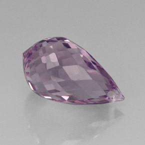 Ametista violeta natural 11,27ct, briolete, VVS