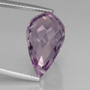 Ametista violeta natural 11,27ct, briolete, VVS