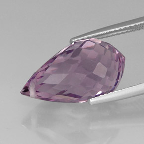 Ametista violeta natural 11,27ct, briolete, VVS