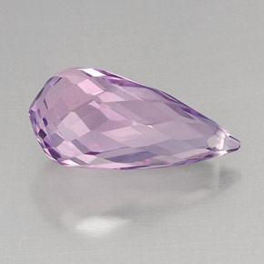 Ametista violeta natural 8,80ct, briolete, VVS