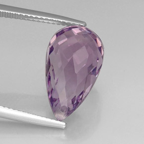Ametista violeta natural 8,49ct, briolete, VVS