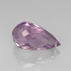 Ametista violeta natural 8,49ct, briolete, VVS