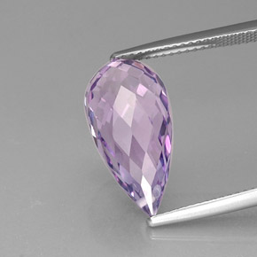 Ametista violeta natural 8,21ct, briolete, VVS