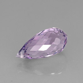 Ametista violeta natural 8,21ct, briolete, VVS