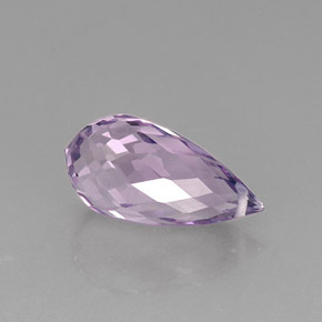 Ametista violeta natural 8,21ct, briolete, VVS