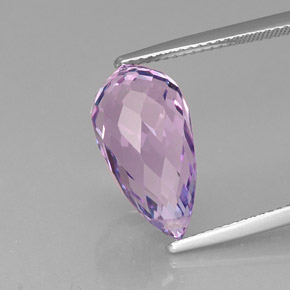 Ametista violeta natural 8,07ct, briolete, VVS