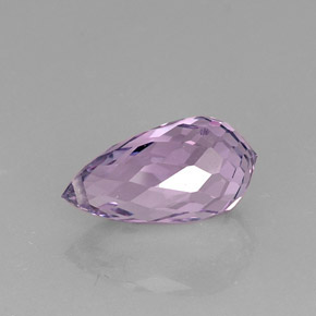 Ametista violeta natural 8,07ct, briolete, VVS
