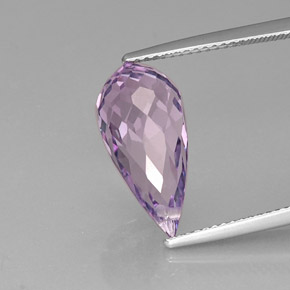 Ametista violeta natural 6,14ct, briolete, VVS