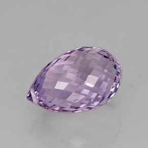 Ametista violeta natural 15,48ct, briolete, VVS