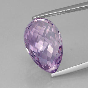 Ametista violeta natural 15,48ct, briolete, VVS