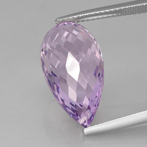 Ametista violeta natural 12,56ct, briolete, VVS