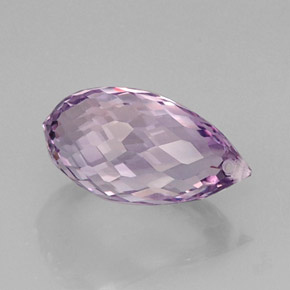 Ametista violeta natural 7,31ct, briolete, VVS