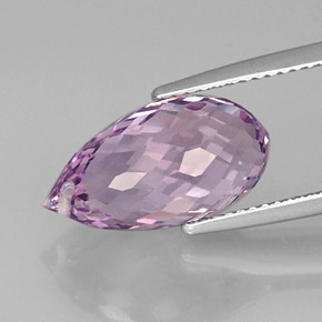Ametista violeta natural 7,31ct, briolete, VVS