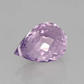 Ametista violeta natural 8,53ct, briolete, VVS