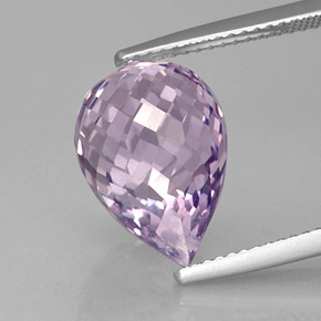 Ametista violeta natural 8,53ct, briolete, VVS