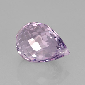 Ametista violeta natural 8,53ct, briolete, VVS