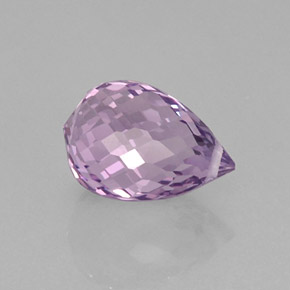 Ametista violeta natural 6,16ct, briolete, VVS